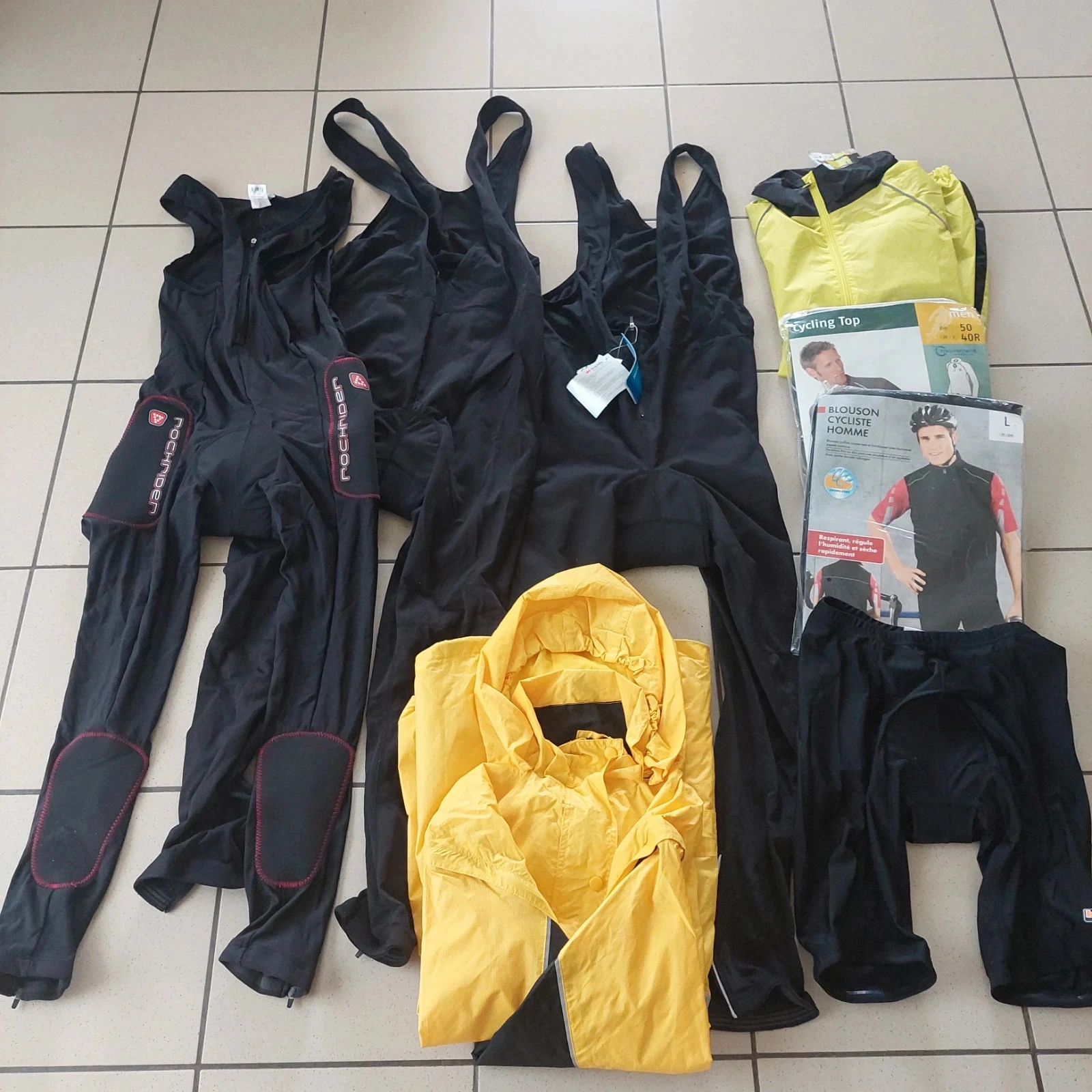 Lot Vêtements Cyclisme L-XL - 8 pièces